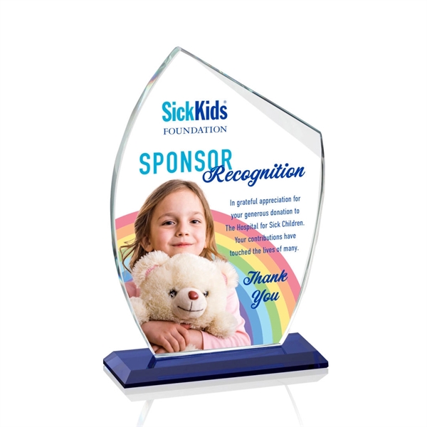 This curved award features a straight slant along the top. Mounted... from ASI 84592 St Regis Group / St Regis