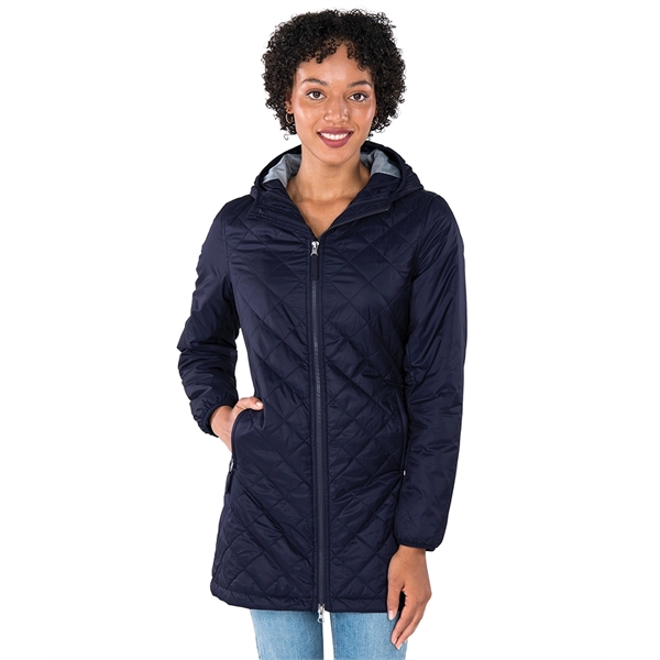 Sustainability meets style with this fashionable full-zip, A-line jacket made from... from ASI 44620 Charles River Apparel