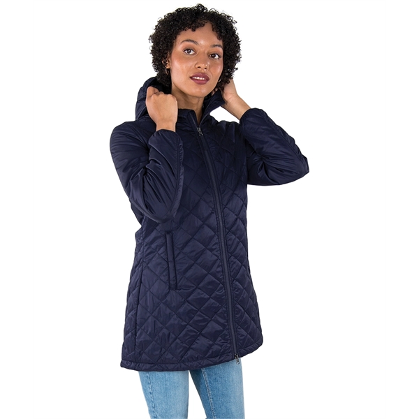 Sustainability meets style with this fashionable full-zip, A-line jacket made from... from ASI 44620 Charles River Apparel