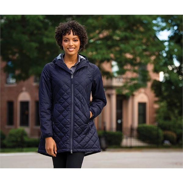 Sustainability meets style with this fashionable full-zip, A-line jacket made from... from ASI 44620 Charles River Apparel