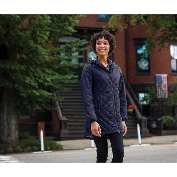 Sustainability meets style with this fashionable full-zip, A-line jacket made from... from ASI 44620 Charles River Apparel