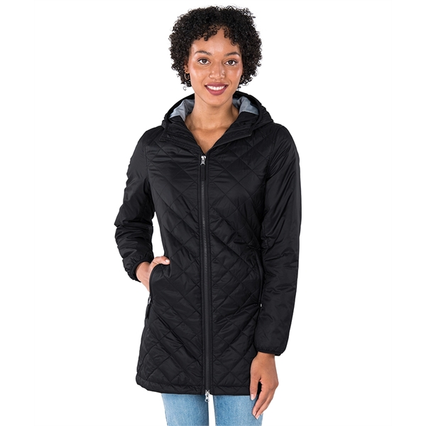 Sustainability meets style with this fashionable full-zip, A-line jacket made from... from ASI 44620 Charles River Apparel