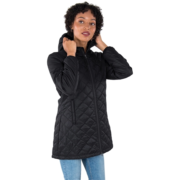 Sustainability meets style with this fashionable full-zip, A-line jacket made from... from ASI 44620 Charles River Apparel