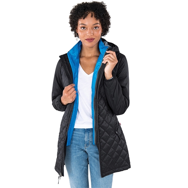 Sustainability meets style with this fashionable full-zip, A-line jacket made from... from ASI 44620 Charles River Apparel