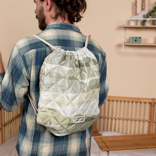 Piggy Back drawstring backpack does it all. Cotton cord.... from ASI 74710 Numo