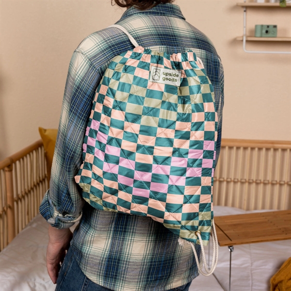 Piggy Back drawstring backpack does it all. Cotton cord.... from ASI 74710 Numo