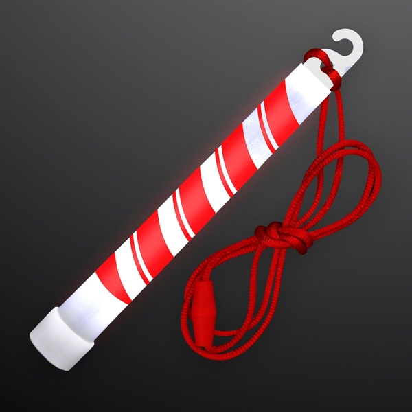 6 inch Candy Cane Glow Sticks; Blank... from ASI 34194 ALightPromos / Alight Promotional Products