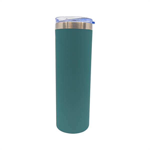 22 oz. rubberized stainless steel slim tumbler with slide open lid... from ASI 90807 Tekweld