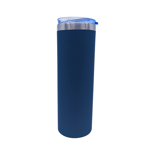 22 oz. rubberized stainless steel slim tumbler with slide open lid... from ASI 90807 Tekweld