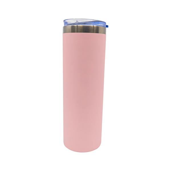 22 oz. rubberized stainless steel slim tumbler with slide open lid... from ASI 90807 Tekweld