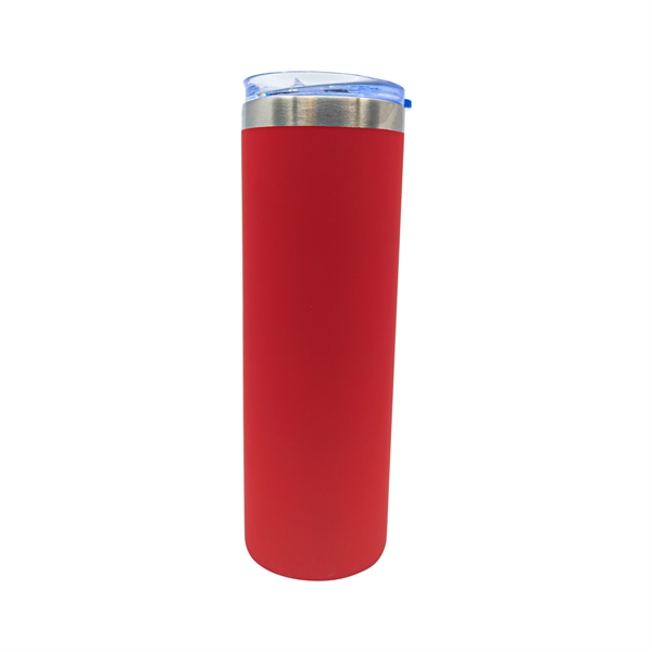 22 oz. rubberized stainless steel slim tumbler with slide open lid... from ASI 90807 Tekweld
