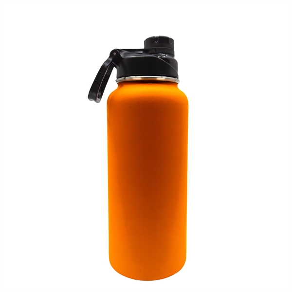 32.5 oz. rubberized stainless steel bottle with double wall construction.... from ASI 90807 Tekweld