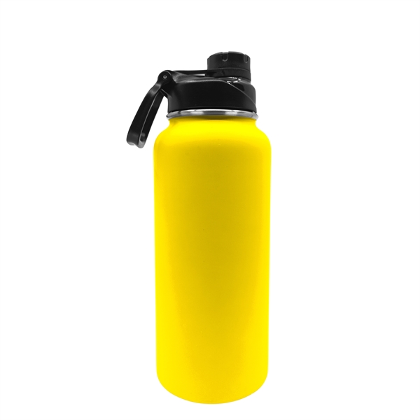 32.5 oz. rubberized stainless steel bottle with double wall construction.... from ASI 90807 Tekweld