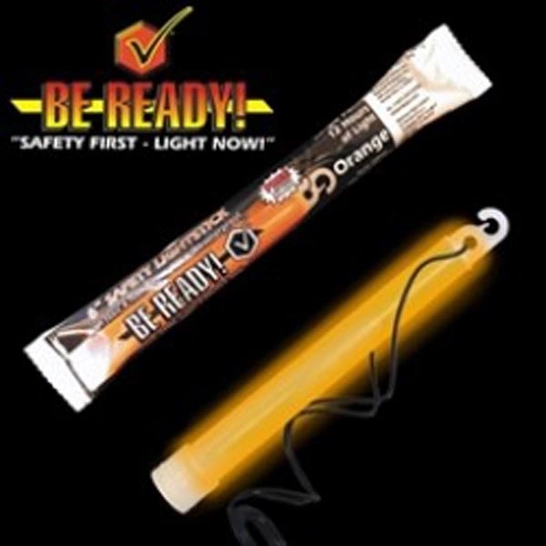 6" "Be Ready" safety light glowsticks in assorted colors.... from ASI 42016 Brighter Promotions Inc