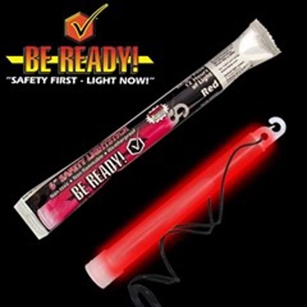 6" "Be Ready" safety light glowsticks in assorted colors.... from ASI 42016 Brighter Promotions Inc