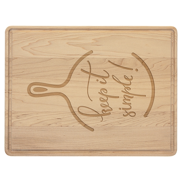 Maple Cutting Board with Drip Ring all around the top to... from ASI 72657 Active Life Promo / Apres Ski Ingrain Promo