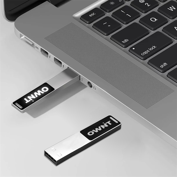 DePaul Light-Up USB Flash Drive is a sleek & minimalist design... from ASI 90154 Sunjoy Group Inc