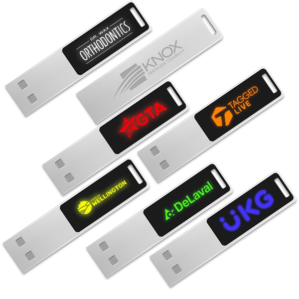 DePaul Light-Up USB Flash Drive is a sleek & minimalist design... from ASI 90154 Sunjoy Group Inc