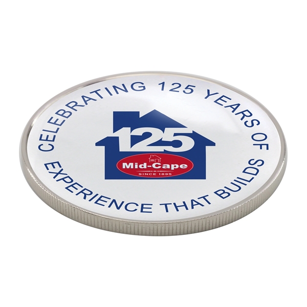 2.5" die cast alloy challenge coins with simple border edge.... from ASI 52263 EMT / EMT EASY