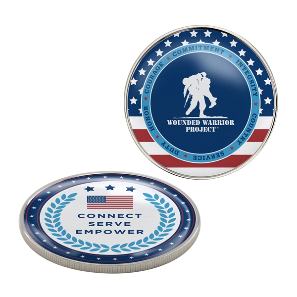 2.5" die cast alloy challenge coins with simple border edge.... from ASI 52263 EMT / EMT EASY