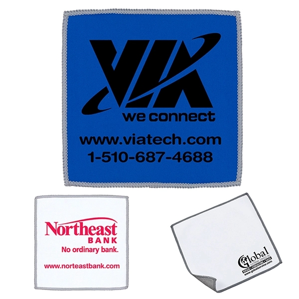 6" square terry microfiber 2-in-1- screen cleaning cloth.... from ASI 62660 Innovation Line