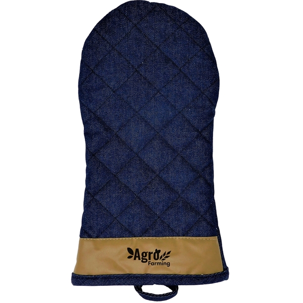The Lindstrom quilted oven mitt can be used on the left... from ASI 61966 HPG / Beacon Promotions