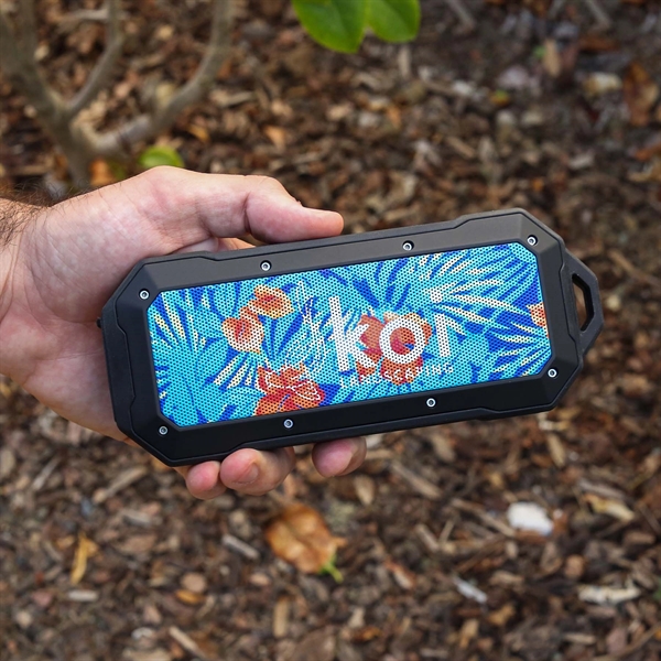 A wireless magnetic speaker that hangs on metallic surfaces with a... from ASI 61966 HPG / HandStands HPG Gold