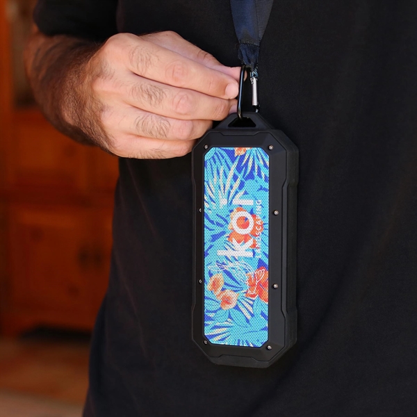 A wireless magnetic speaker that hangs on metallic surfaces with a... from ASI 61966 HPG / HandStands HPG Gold