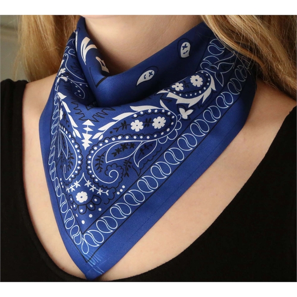 1-sided Full-Color Dye-Sub bandana made of machine-wash safe, soft 85 GSM... from ASI 61966 HPG / Best Promotions USA