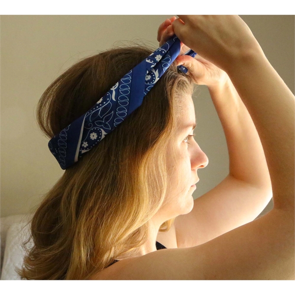 1-sided Full-Color Dye-Sub bandana made of machine-wash safe, soft 85 GSM... from ASI 61966 HPG / Best Promotions USA