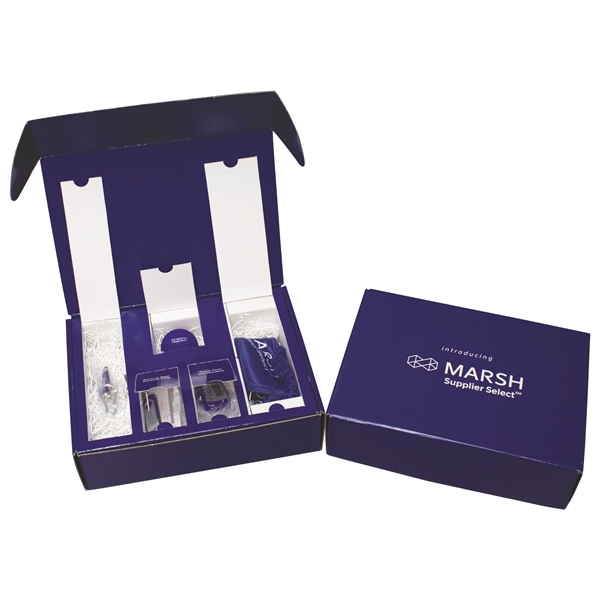 11" x 8 1/2" x 3" E-flute corrugate outside tuck box... from ASI 44830 The Chest