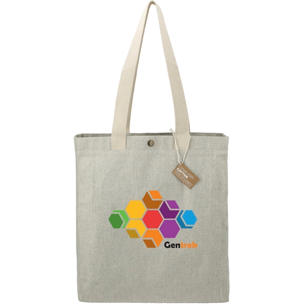 4.5" x 15" x 14" recycled cotton canvas tote bag with... from ASI 66887 PCNA / Leeds