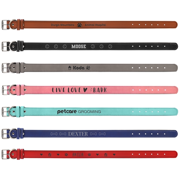 Leatherette Dog Collar... from ASI 92531 Unique Custom Products / UCP