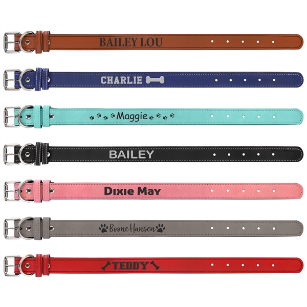 Leatherette Dog Collar... from ASI 92531 Unique Custom Products / UCP