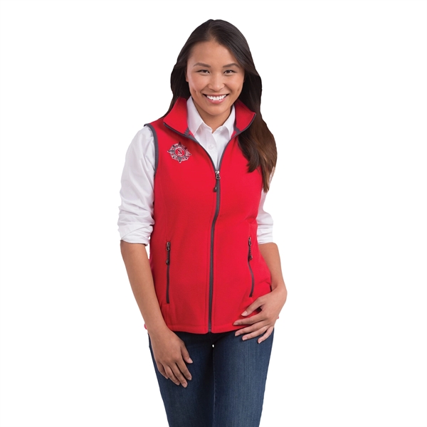 Women's vest made with 100% polyester anti-pill microfleece.... from ASI 66887 PCNA / Trimark