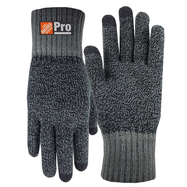 Deluxe acrylic knit gloves featuring conducting fiber on three fingertips for... from ASI 90160 Suntex Industries
