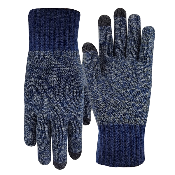 Deluxe acrylic knit gloves featuring conducting fiber on three fingertips for... from ASI 90160 Suntex Industries