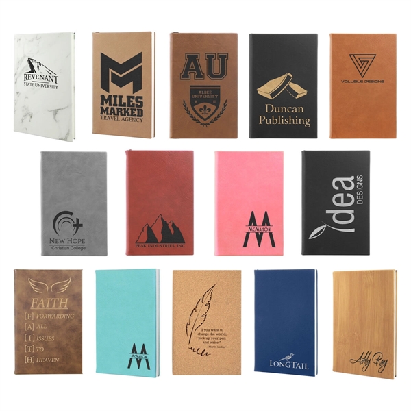 13 different colors available. High quality faux leather material. Laser engrave... from ASI 88156 Solid Dimensions Inc / Solid Dimensions Line