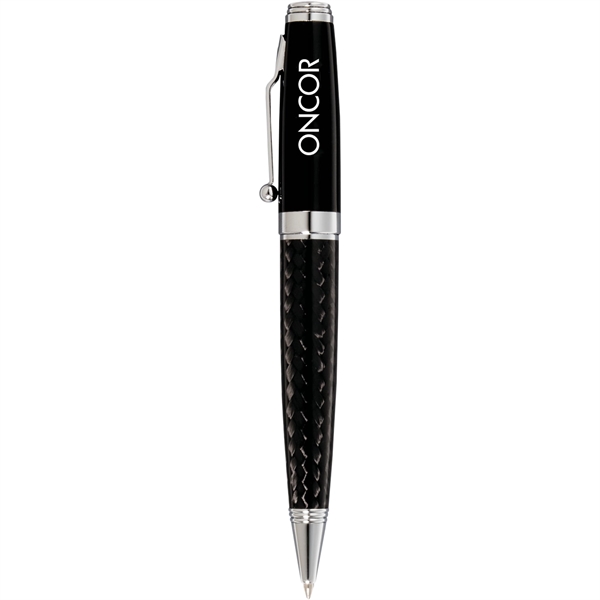 Twist-action ballpoint pen with chrome accents and black ink.... from ASI 66887 PCNA / Leeds