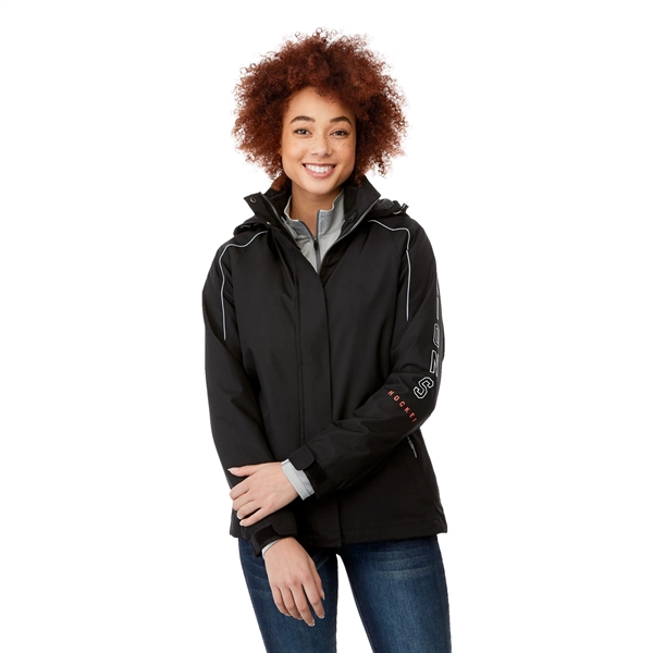 3-in-1 women's jacket with removable fleece liner and detachable hood... from ASI 66887 PCNA / Trimark