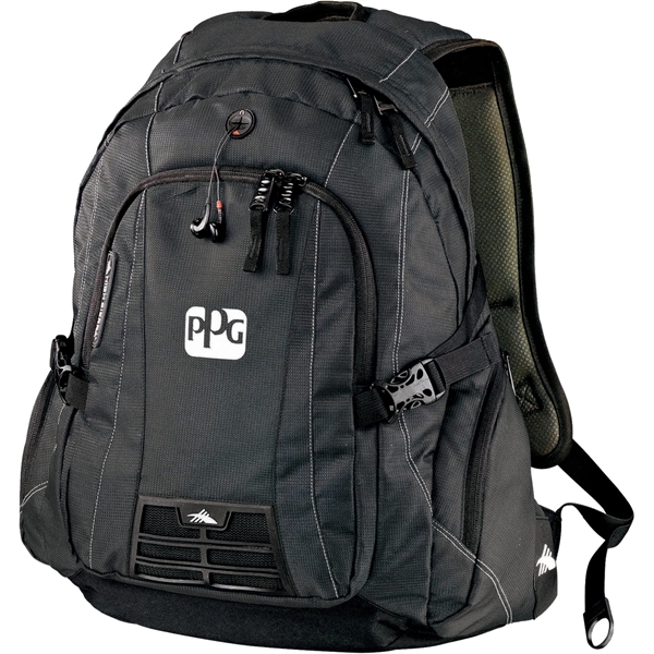 Computer backpack with padded interior sleeve for a 15" device.... from ASI 66887 PCNA / Leed’s