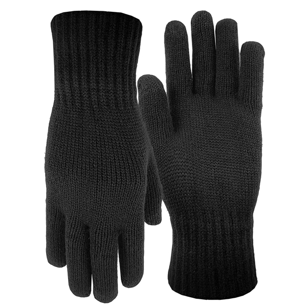 Deluxe acrylic knit gloves featuring conducting fiber on three fingertips for... from ASI 90160 Suntex Industries