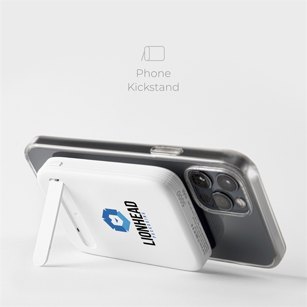 A 5,000 mAh Power Bank with fast charging and MagSafe capabilities.... from ASI 91435 Tomax USA / Tomax