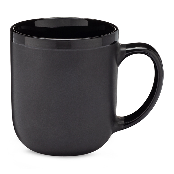 17 oz. Two-Tone Black Matted mug... from ASI 39820 Opusline (Benmex) / Opus Line