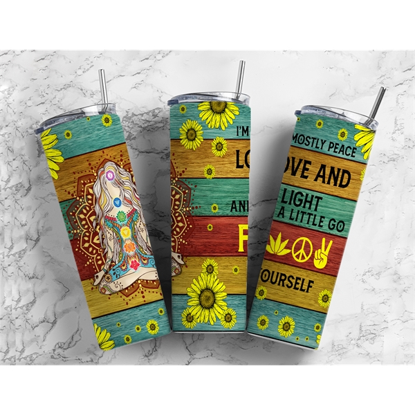 Skinny 20 oz. full color tumbler with straw. Bright and vivid... from ASI 62635 Inno-Vative Solutions Grp LTD