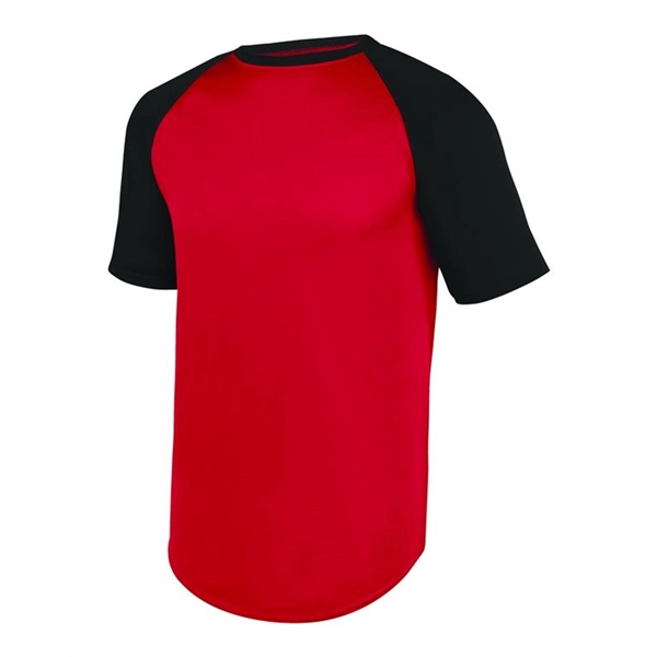 Youth Wicking Short Sleeve Baseball Jersey... from ASI 84358 S&S Activewear