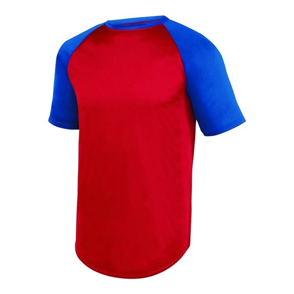 Youth Wicking Short Sleeve Baseball Jersey... from ASI 84358 S&S Activewear