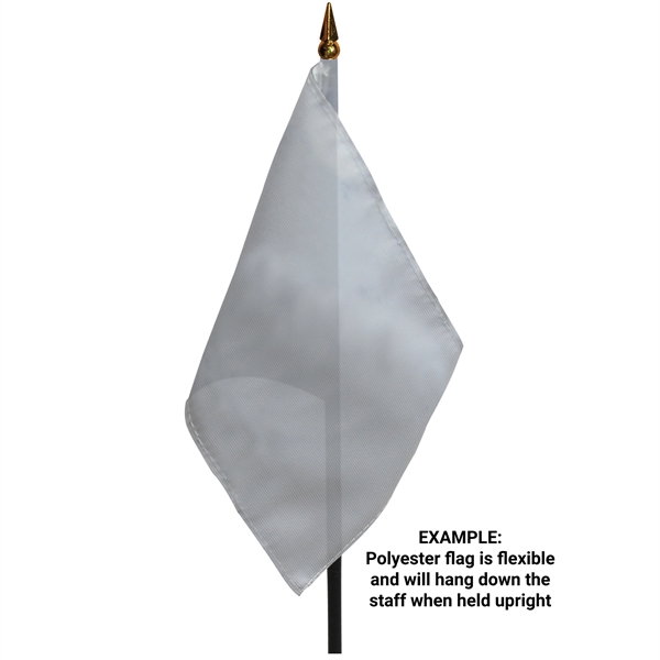 8" x 12" Single Reverse Polyester Stick Flag on a 15.75"... from ASI 80228 Quinn