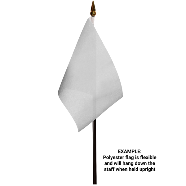 Handheld stick flag with 4" x 6" full color polyester flag... from ASI 80228 Quinn
