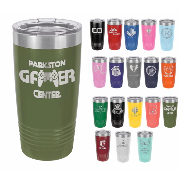 Polar Camel 20 oz. Vacuum Insulated Tumbler w/ Clear Lid... from ASI 72657 Active Life Promo / Apres Ski Active Life Promo
